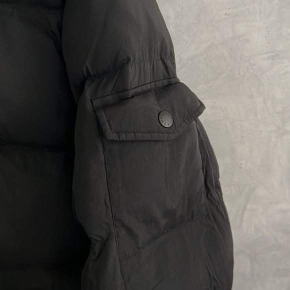 NWT Men's Black Levis Stand Collar Quilted Puffer Jacket, Size M - Picture 5 of 11